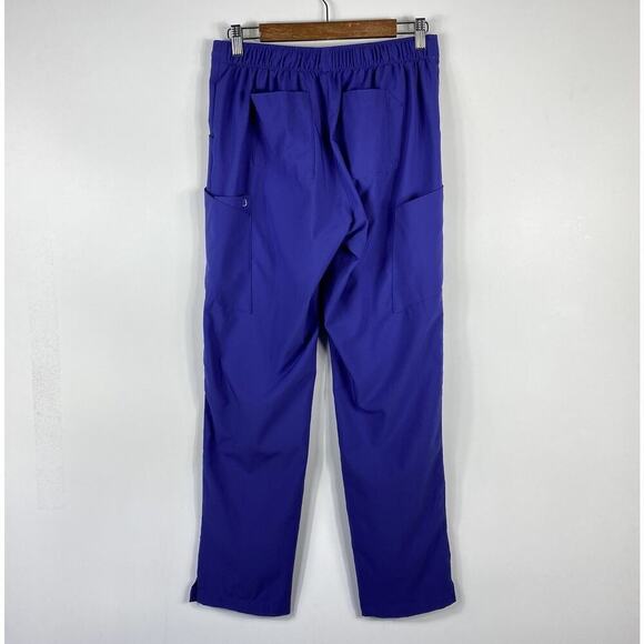 Wonderwink Size Medium Modern Fit Flat Front Cargo Scrub Pants Purple Grape 5155 - Picture 6 of 8